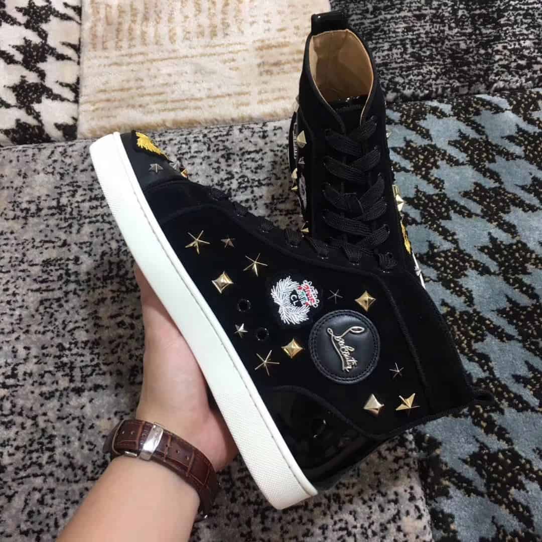Ch**an louboutin high top sneaker - cl49