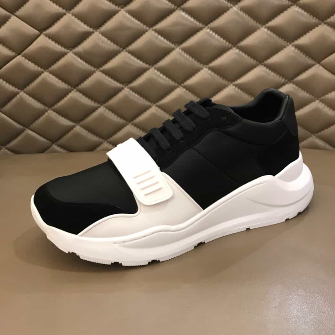 B**rry suede and neoprene high-top sneakers - bbr20