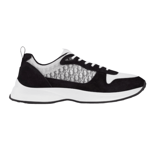 D*or b25 oblique black suede runner - cd37