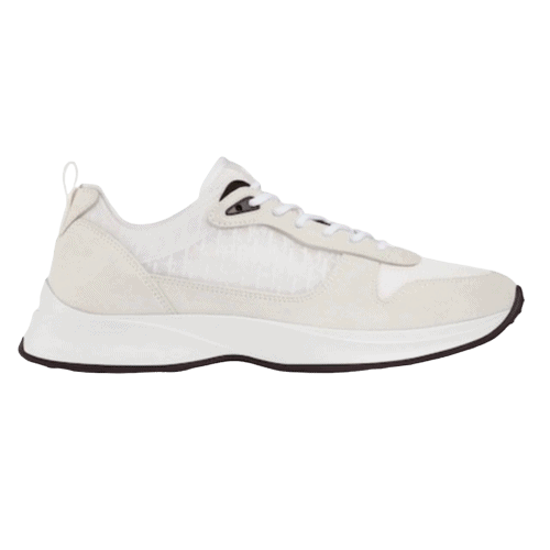 D*or b25 oblique white suede runner - cd38
