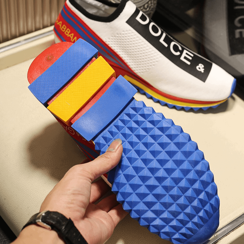 DOLCE & GABBANA STRETCH MESH SORRENTO SNEAKERS WITH LOGO - DG45