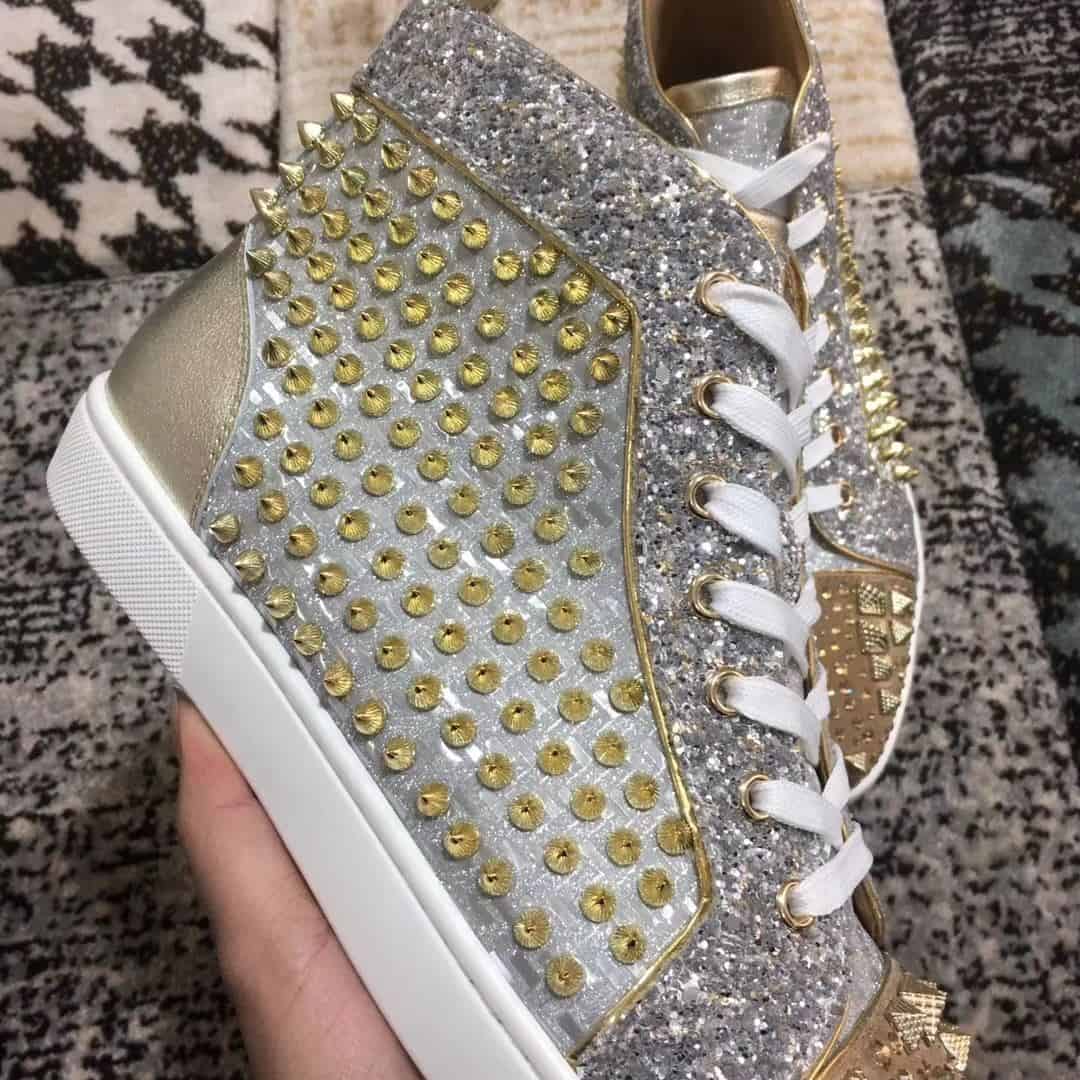 Ch**an louboutin high top sneaker
