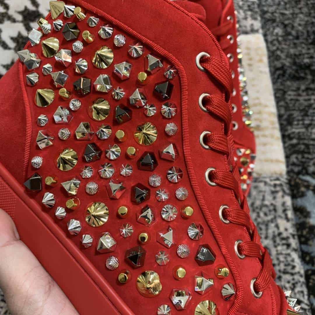 Ch**an louboutin high top sneaker