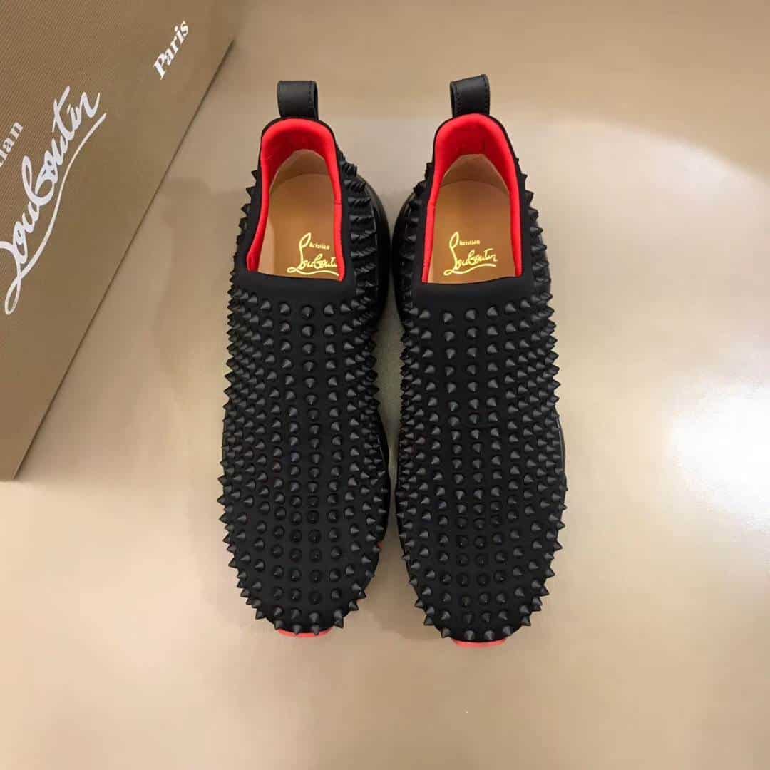 Ch**an louboutin spike sock sneaker - cl52