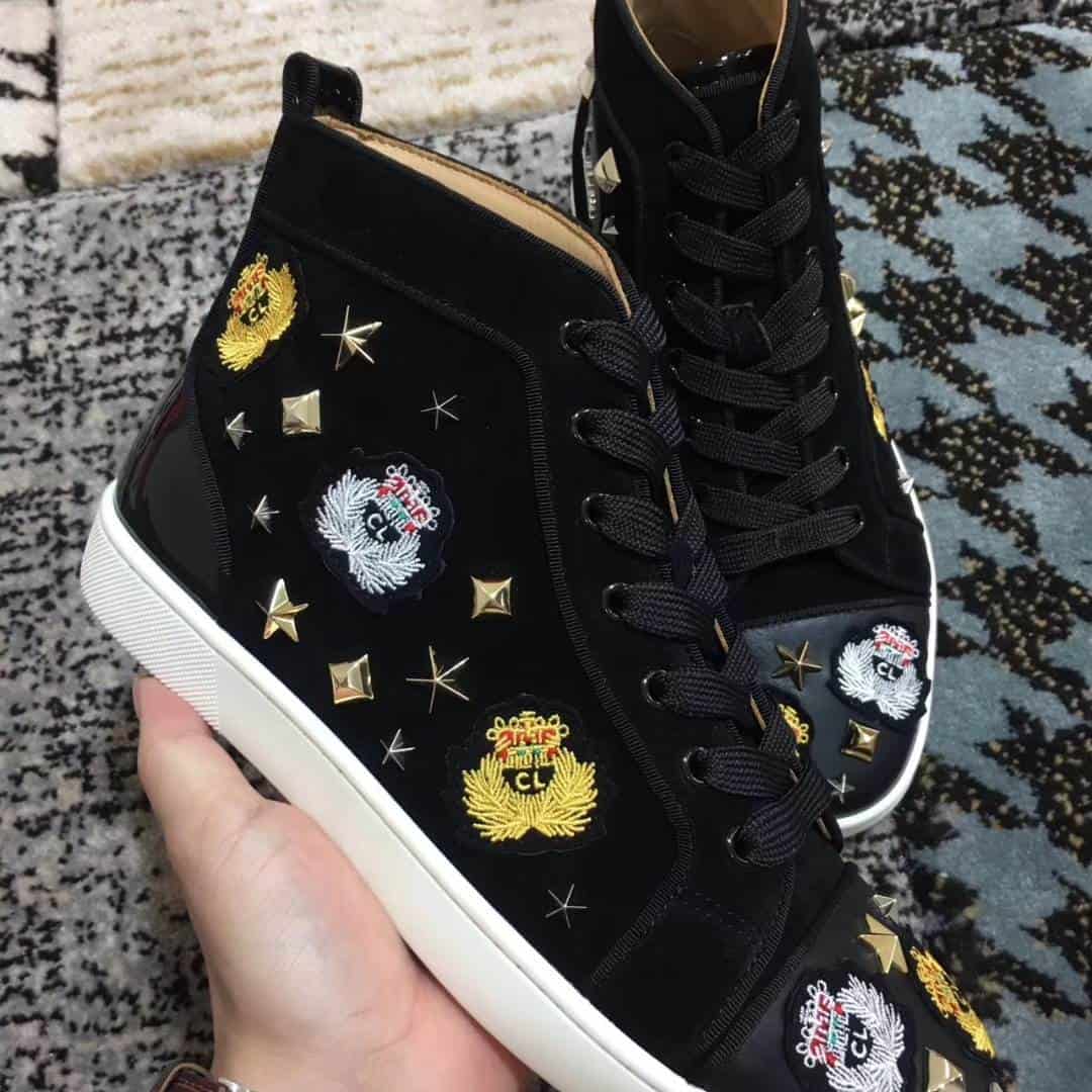 Ch**an louboutin high top sneaker - cl49