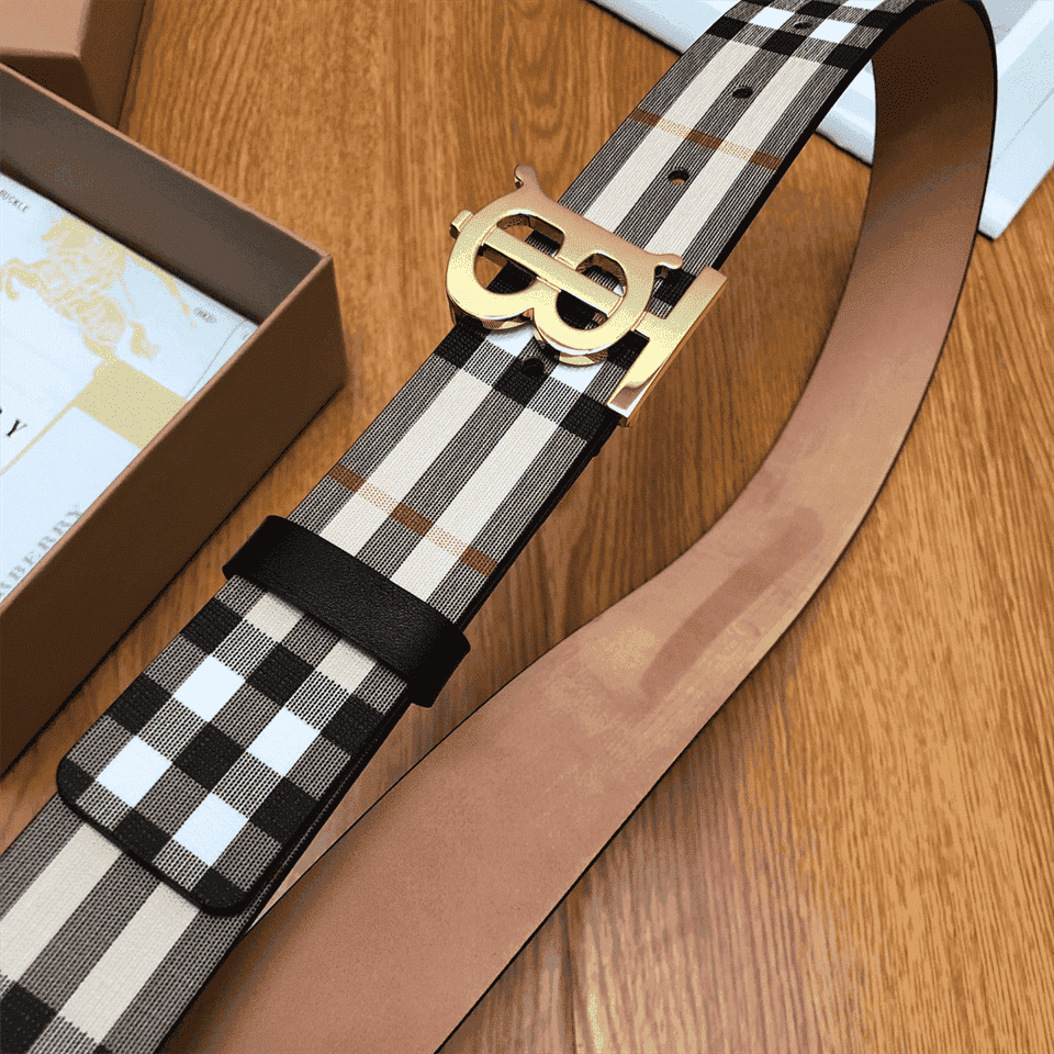 B**rry reversible monogram motif vintage check belt