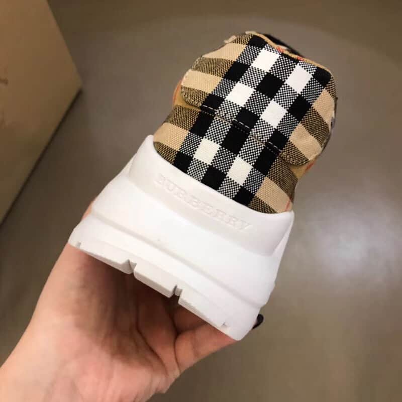 B**rry vintage check cotton sneaker