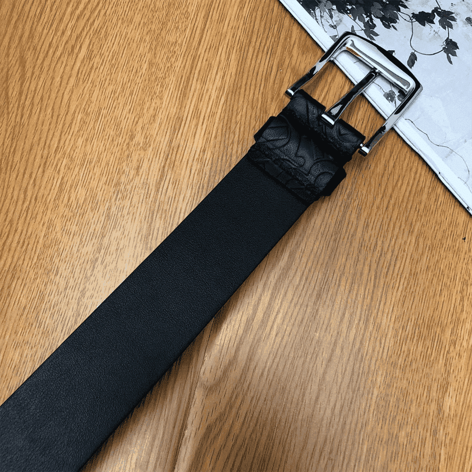 B**rry monogram leather belt - b22