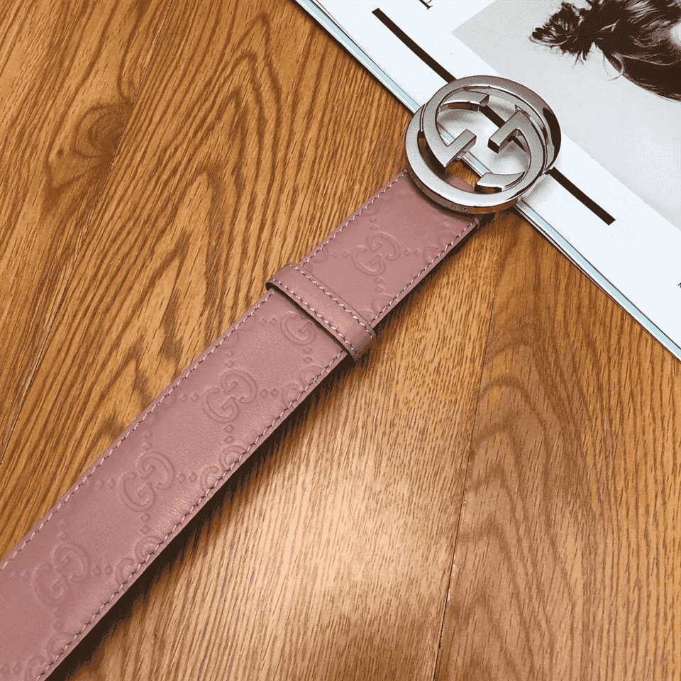 G*u*i interlocking g-buckle leather belt - b2