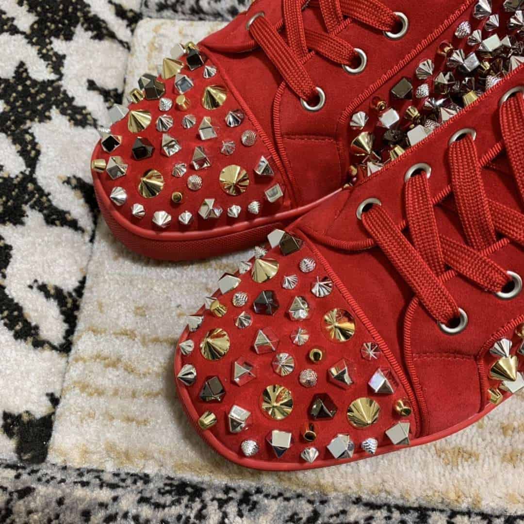 Ch**an louboutin high top sneaker