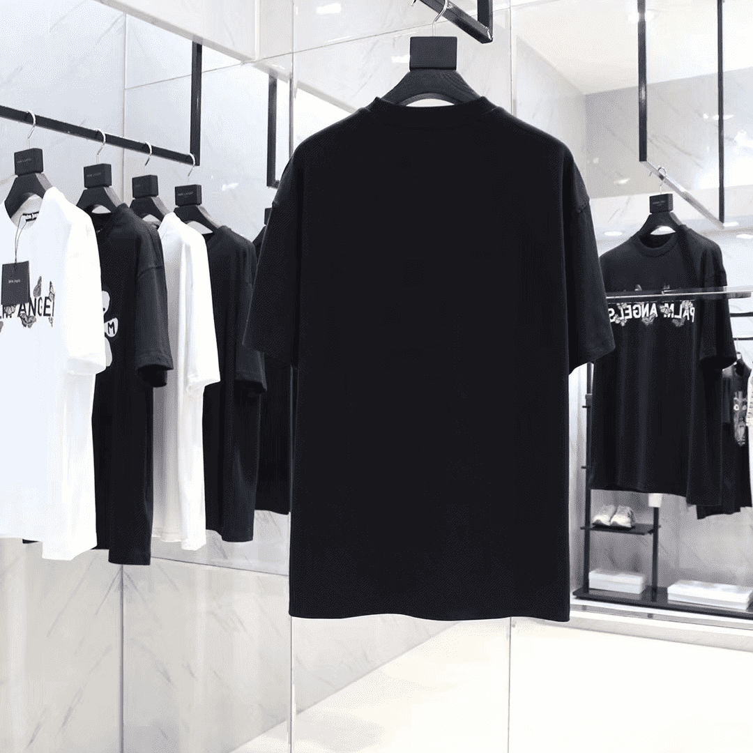 PALM ANGELS BUTTERFLY COLLEGE TEE - PA16