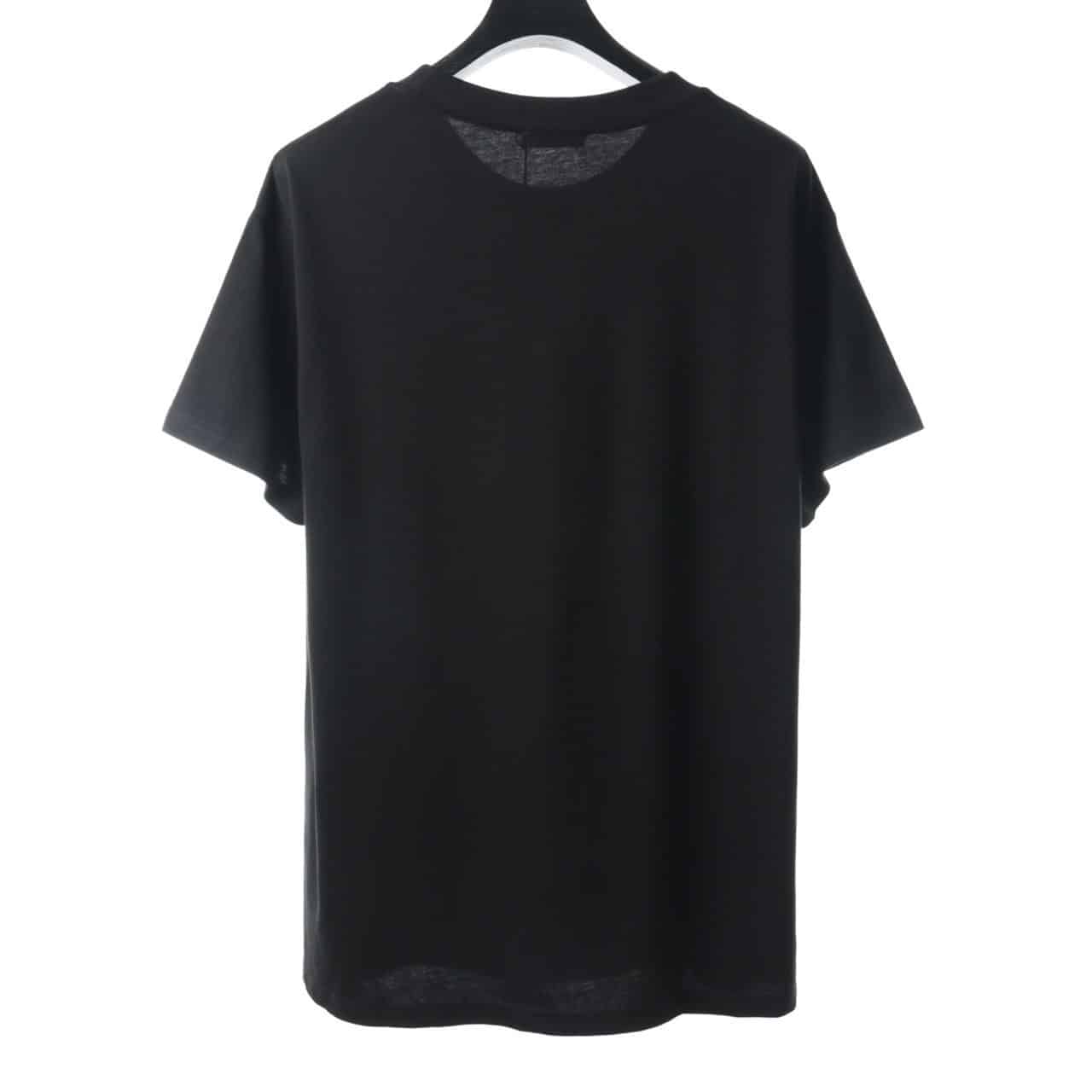 Ba*len*cia*ga crown embroidered black t shirt