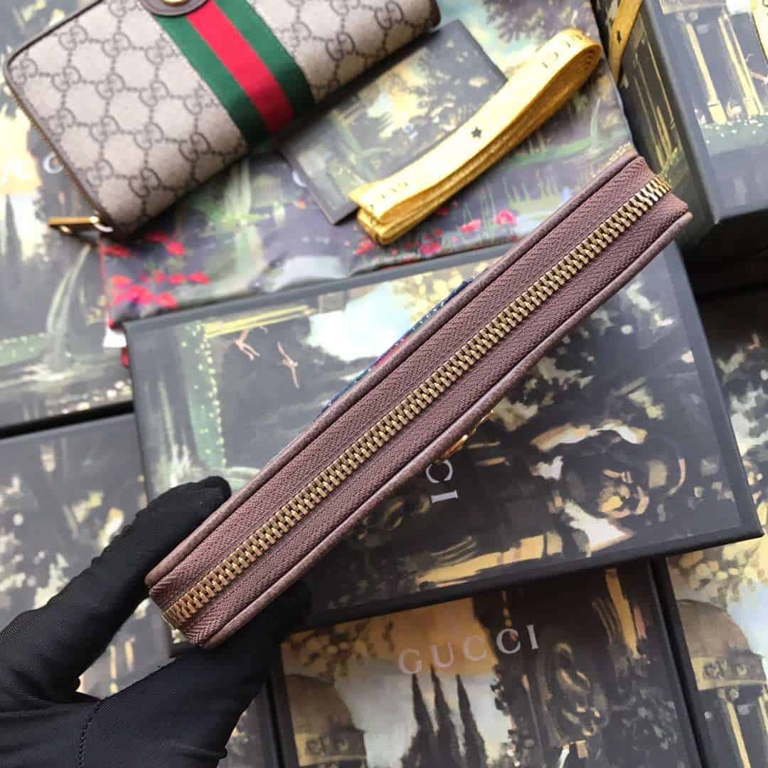 G*u*i ophidia gg zip around wallet