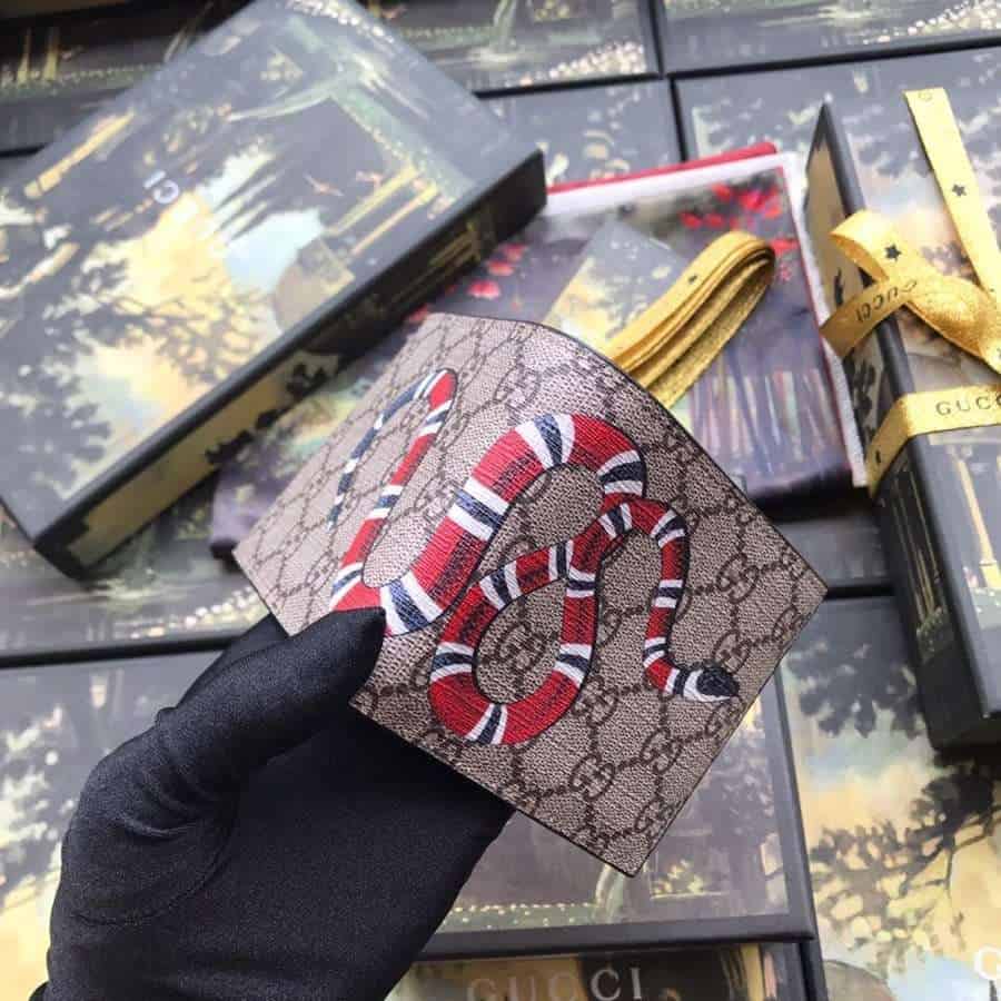 g*u*i kingsnake print gg S*p*e wallet