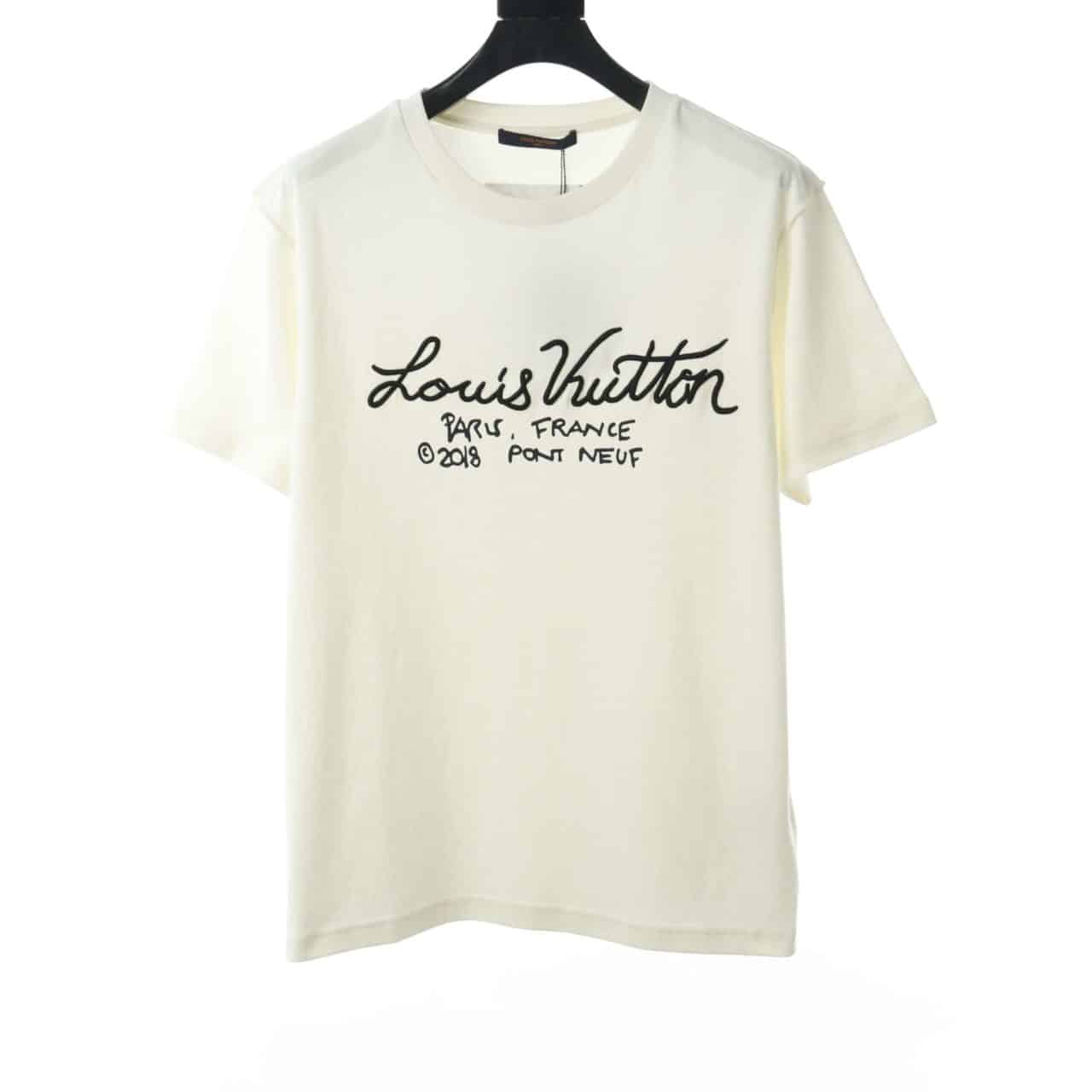 l0*is V*t0n signature embroidered logo t-shirt
