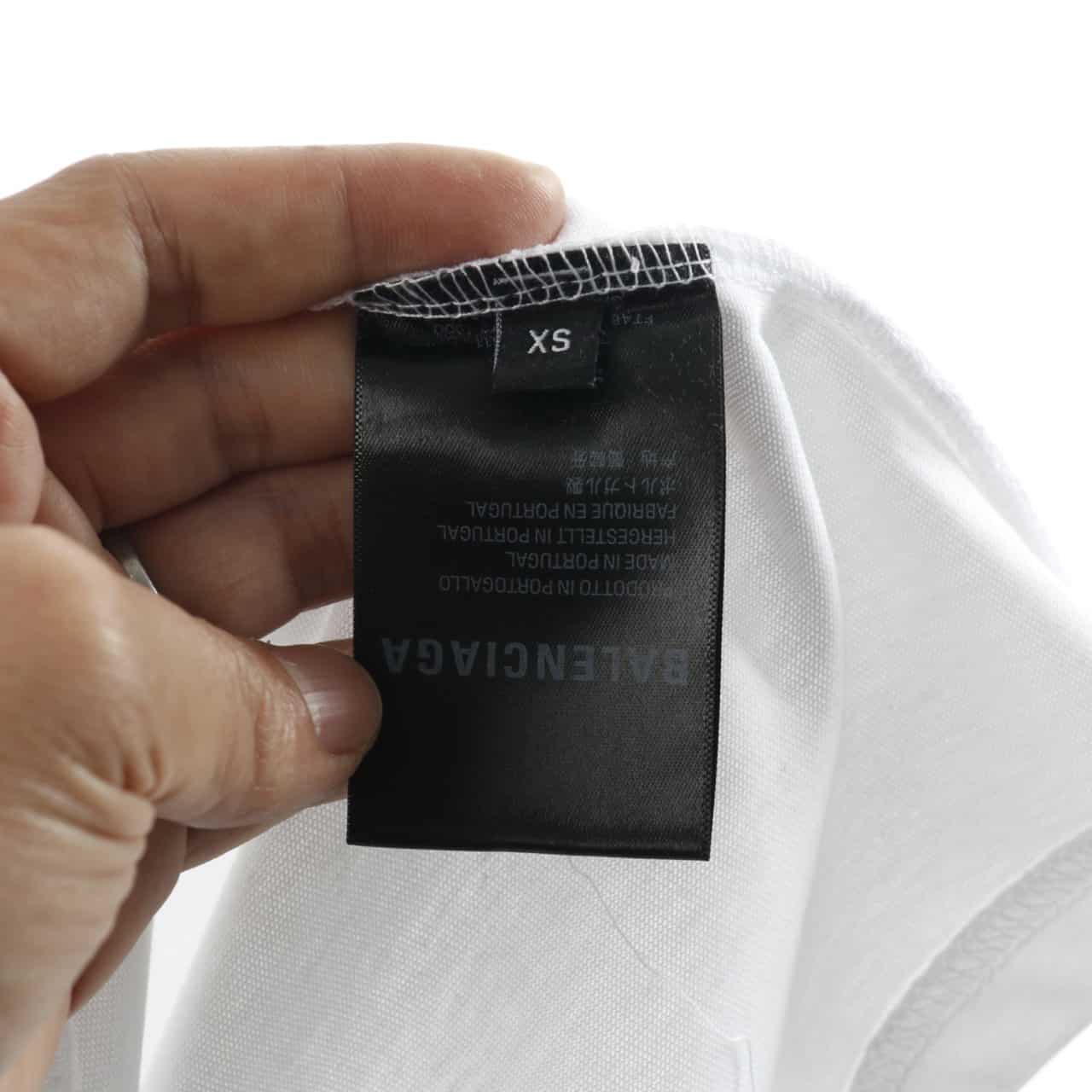 Ba*len*cia*ga wheat ear short sleeve white t shirt