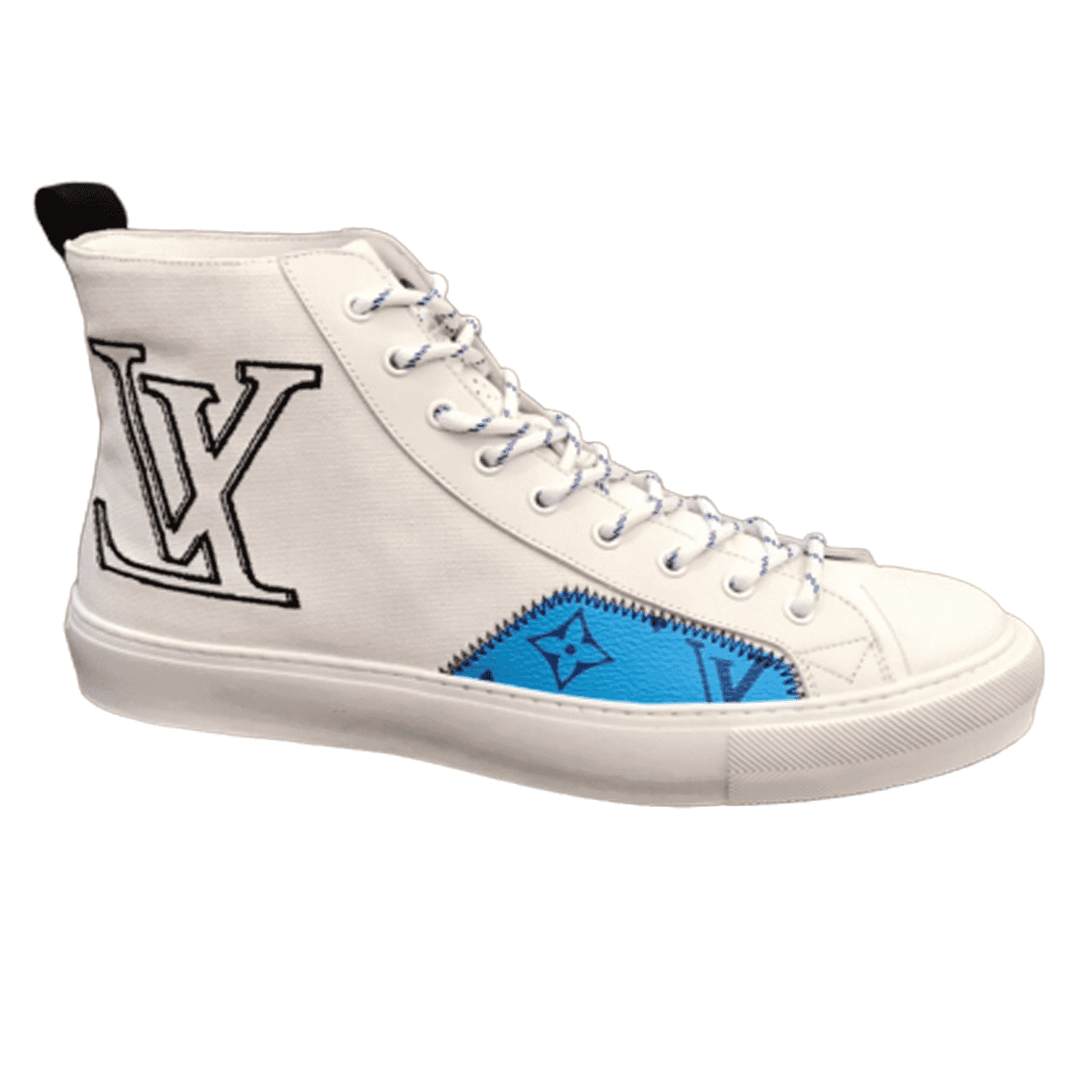 l0*is V*t0n tattoo high top white sneaker - lv76