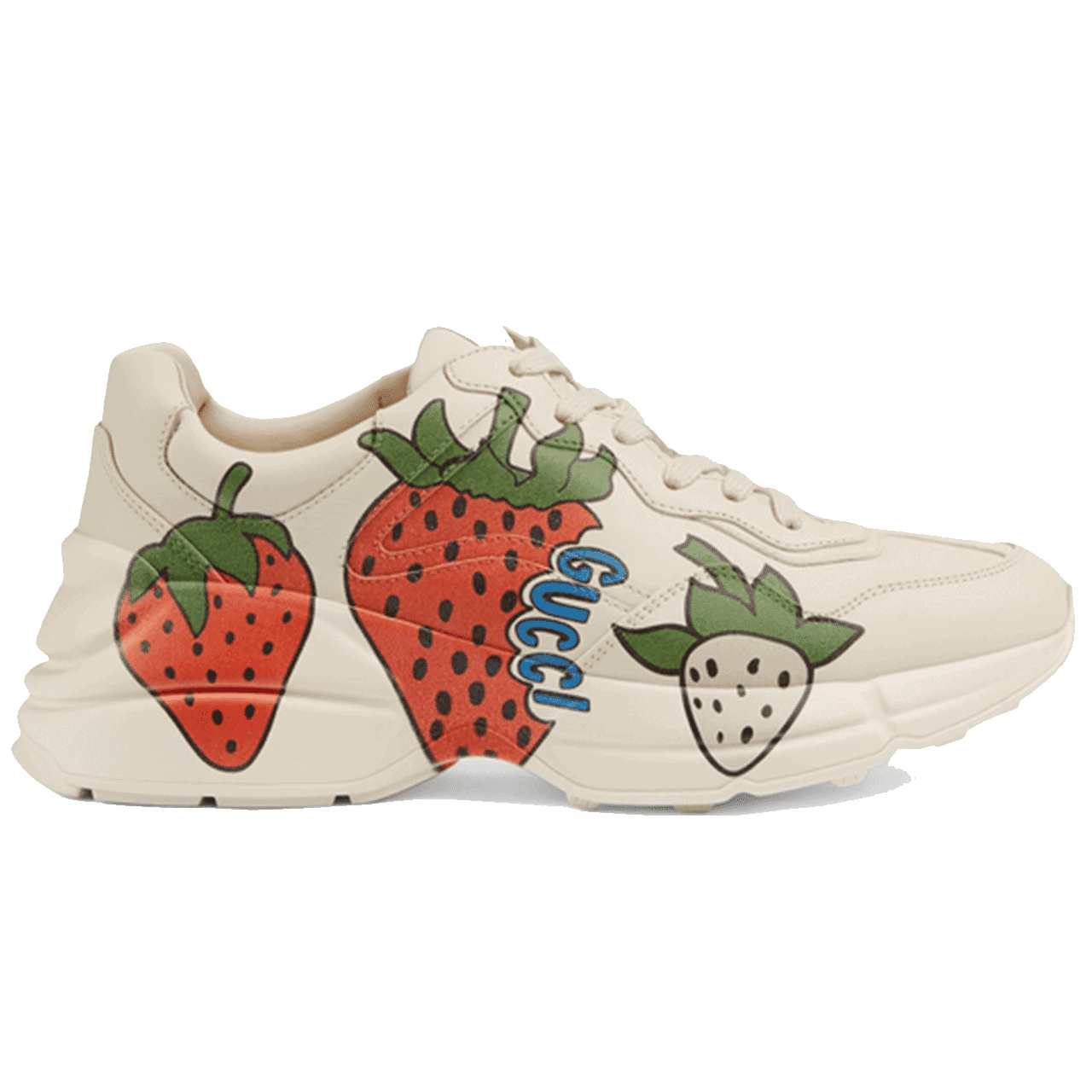 G*u*i rhyton sneaker with strawberry