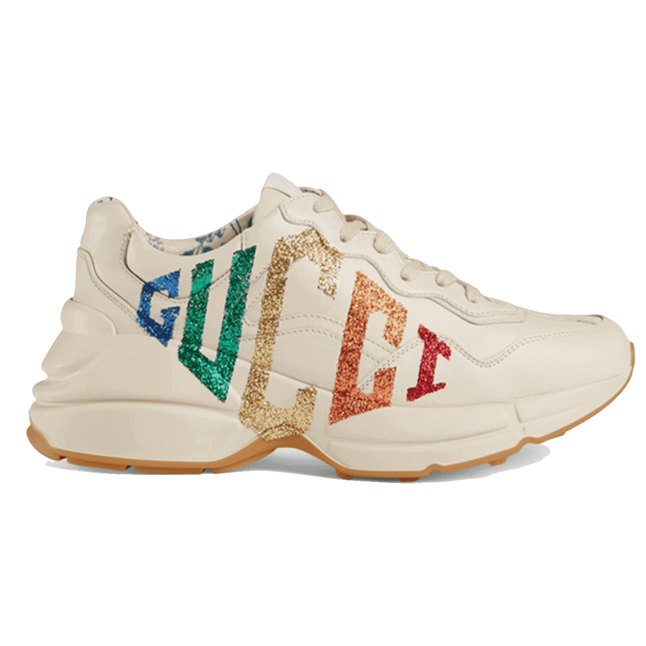 G*u*i rhyton glitter sneaker