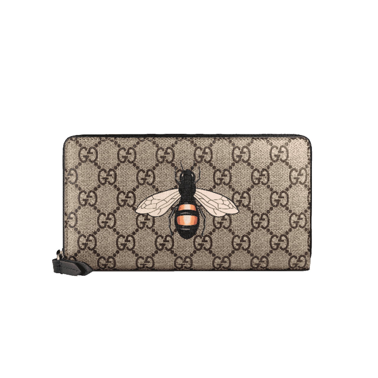 g*u*i bee print gg S*p*e zip around wallet