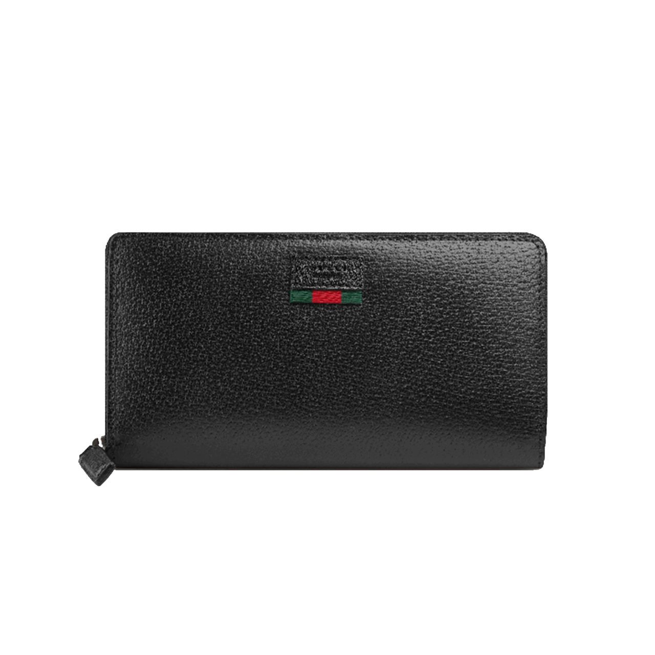 G*u*i leather zip around wallet with web