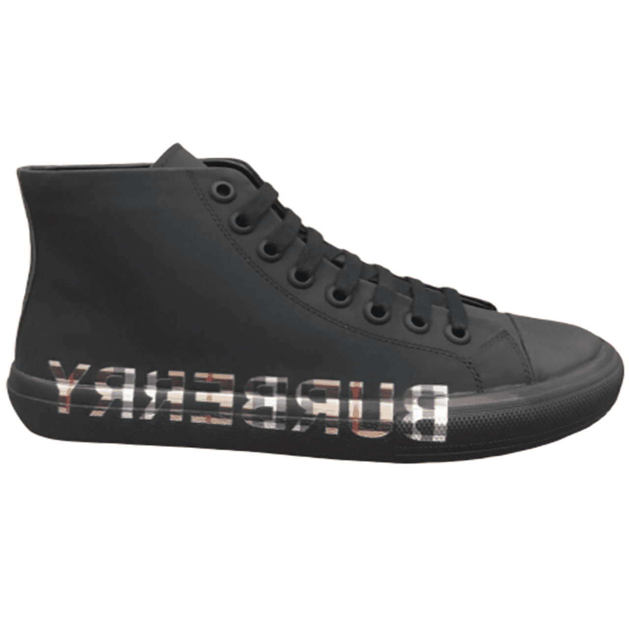 B**rry logo print gabardine high-top sneakers – bbr82