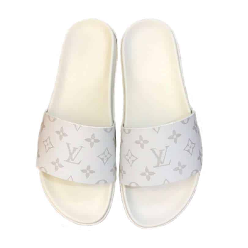 l0*is V*t0n white monogram slides - lvs43