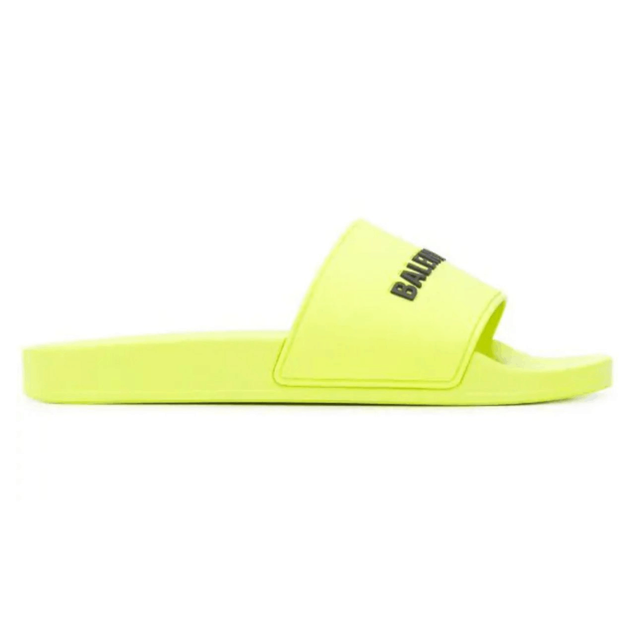 Ba*len*cia*ga rubber logo pool slide sandals - bbs2