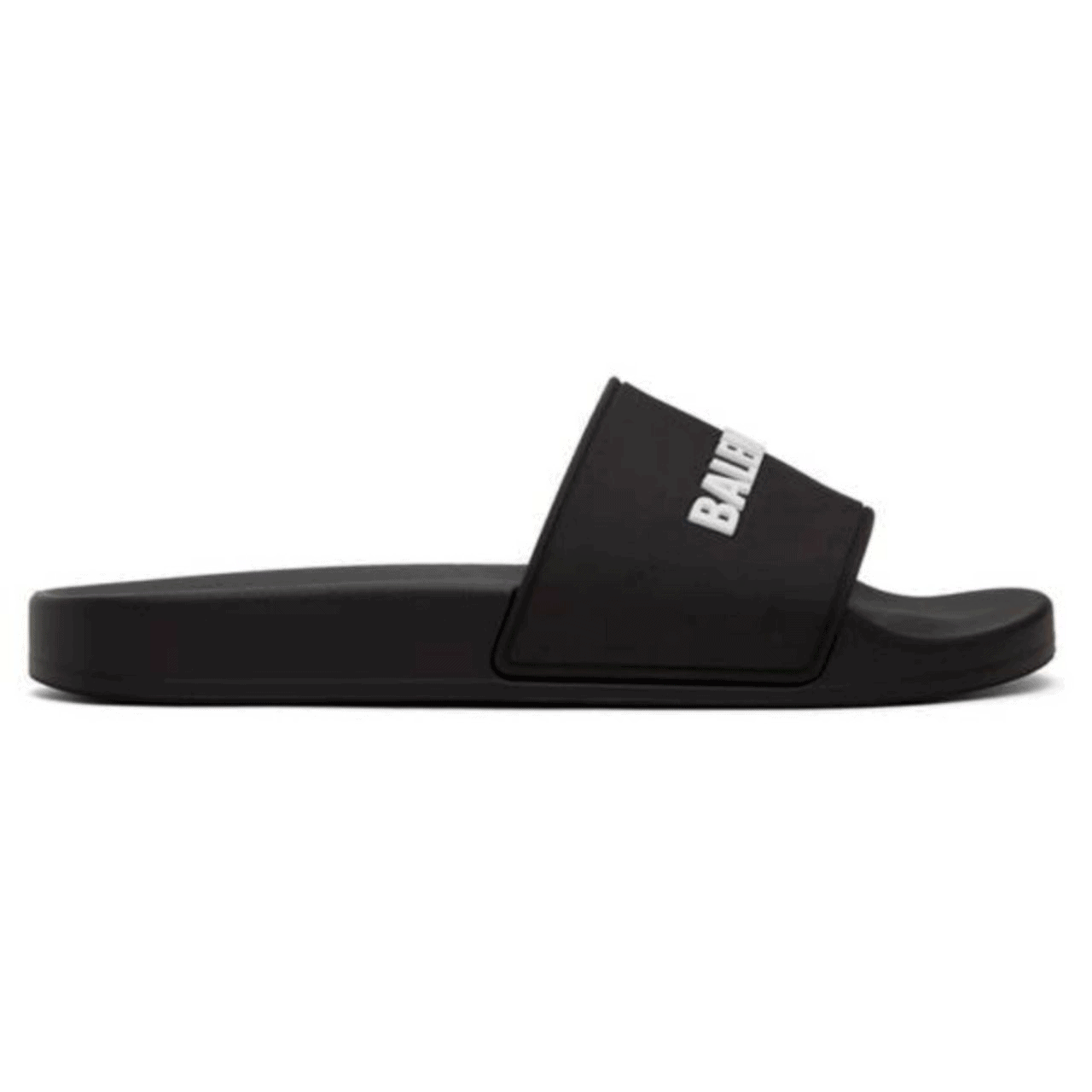 Ba*len*cia*ga rubber logo pool slide sandals - bbs5