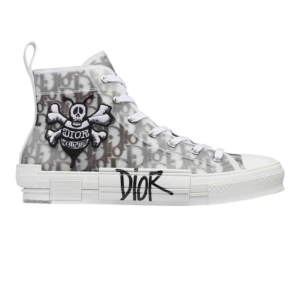 b23 high-top sneaker with D*or and shawn bee embroidery patch