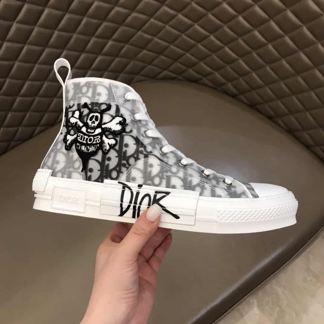 b23 high-top sneaker with D*or and shawn bee embroidery patch