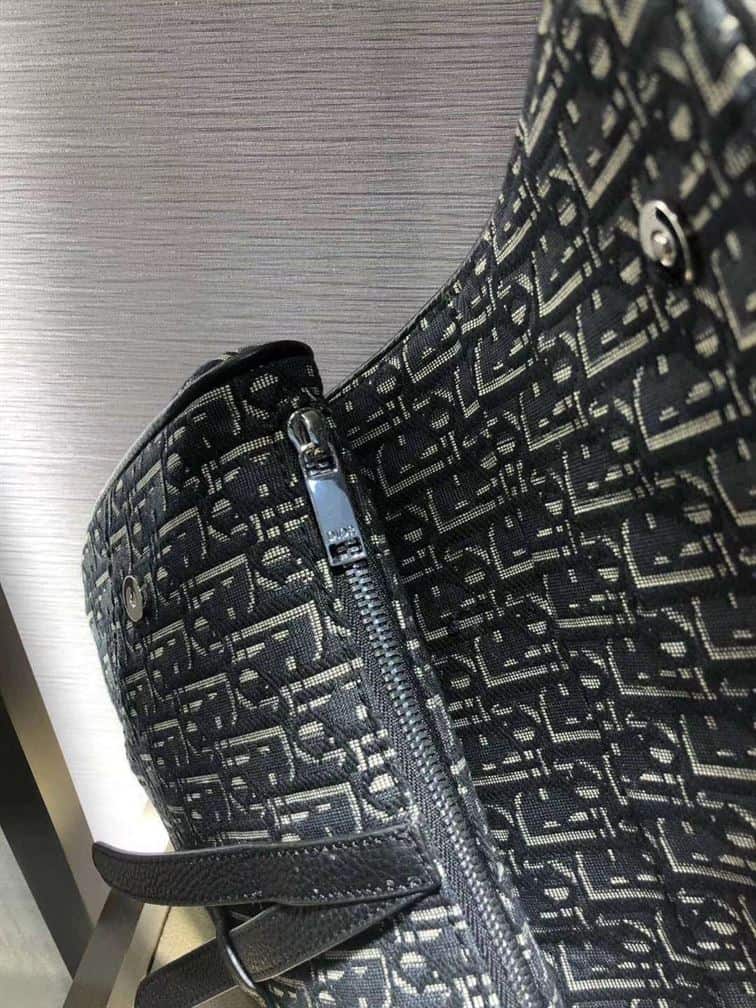 blue D*or oblique kasuri jacquard