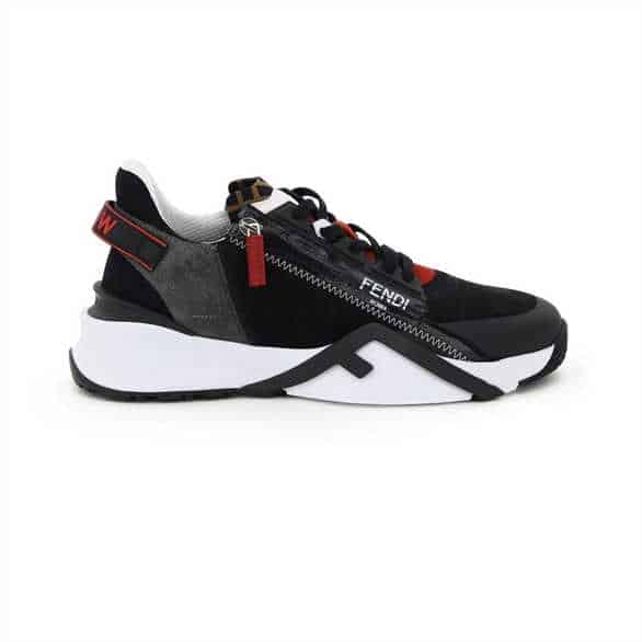 F**di chunky lace-up trainers black - fd19