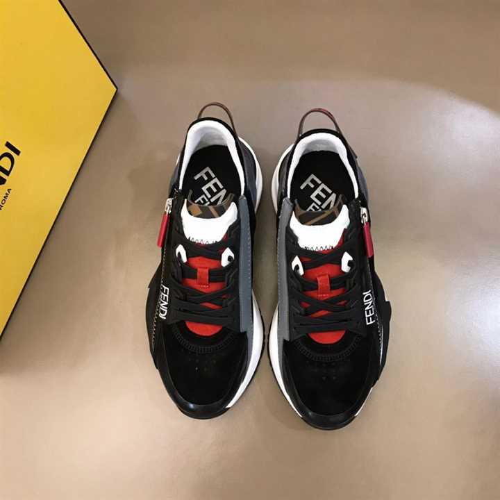 F**di chunky lace-up trainers black - fd19