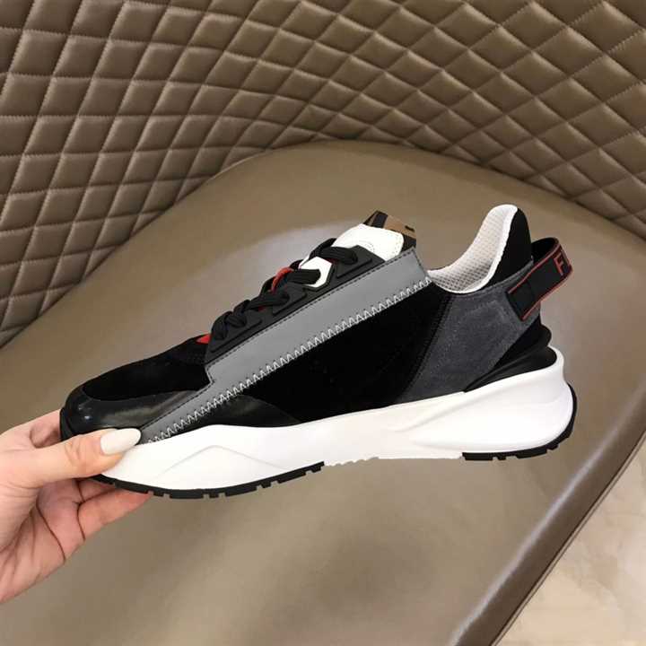 F**di chunky lace-up trainers black - fd19