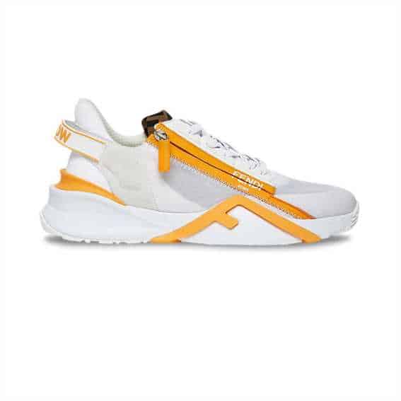 F**di chunky lace-up trainers yellow - fd20