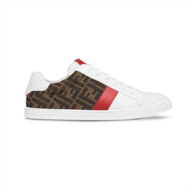 F**di ff logo print low-top sneakers - fd16