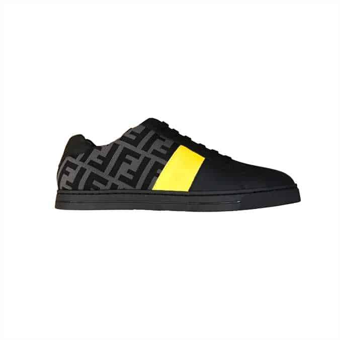 F**di ff logo print low-top sneakers - fd18