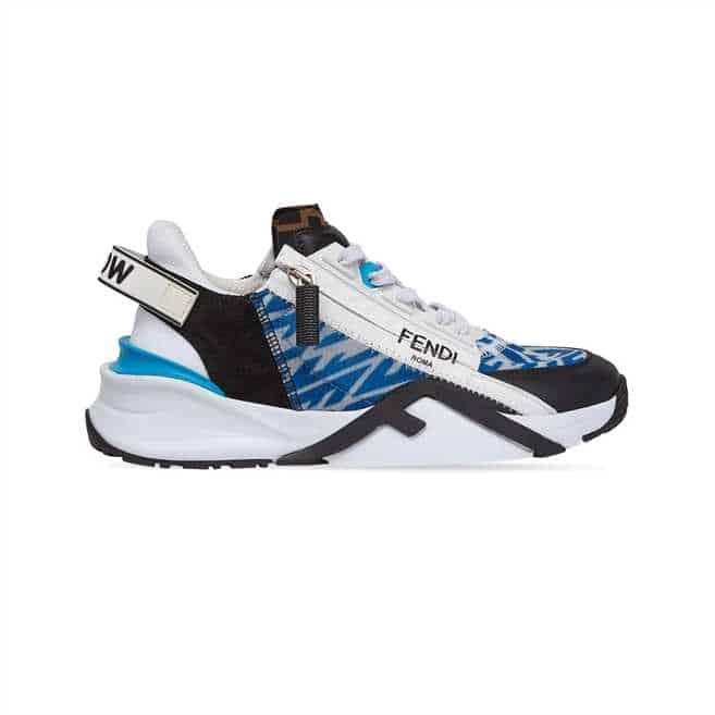 F**di flow light blue nylon low tops sneakers - fd02