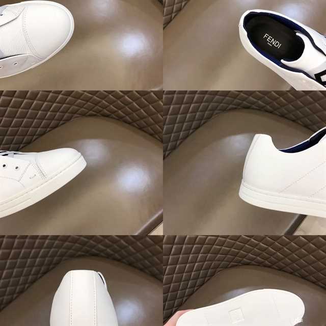 F**di logo-strap low-top sneakers - fd11