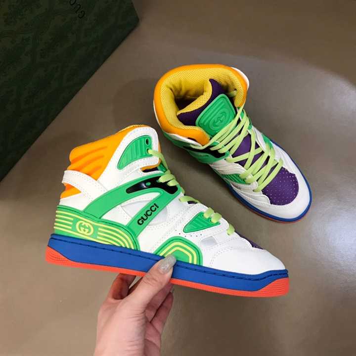 G*u*i basket sneakers white demetra - gc067