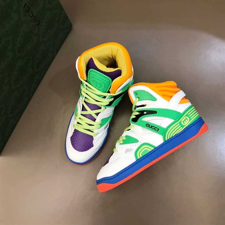 G*u*i basket sneakers white demetra - gc067