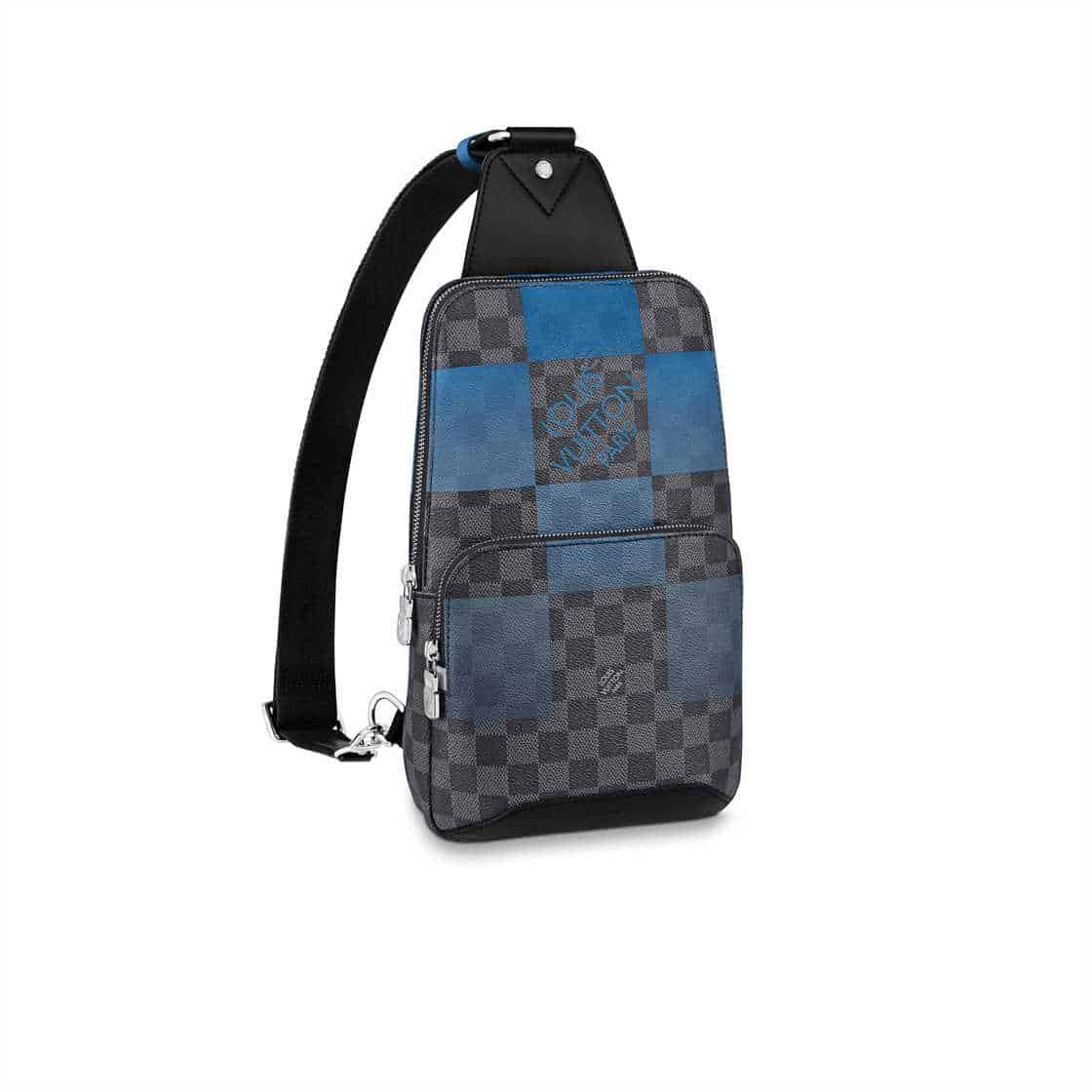 l0*is V*t0n avenue sling bag blue damier graphite giant canvas n40404