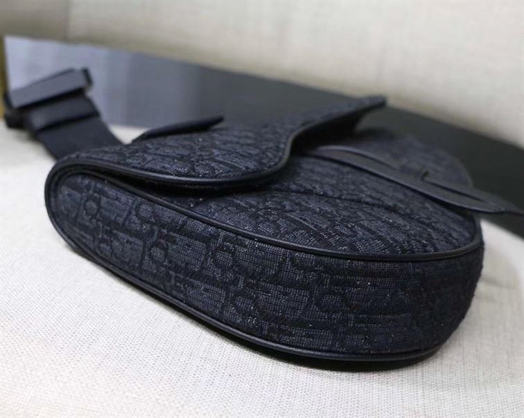 saddle bag black D*or oblique jacquard