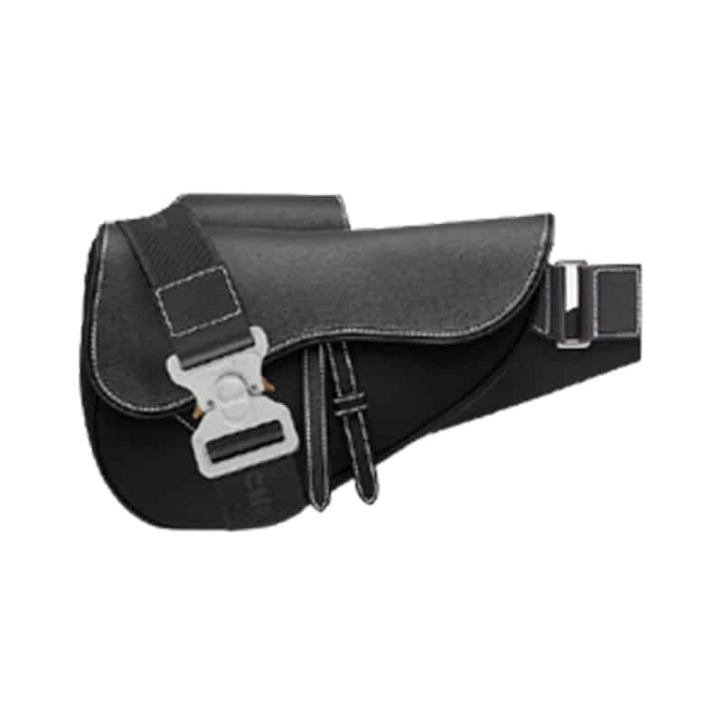 SADDLE BAG NAVY GRAINED CALFSKIN