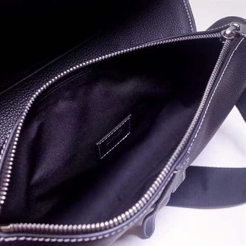 SADDLE BAG NAVY GRAINED CALFSKIN