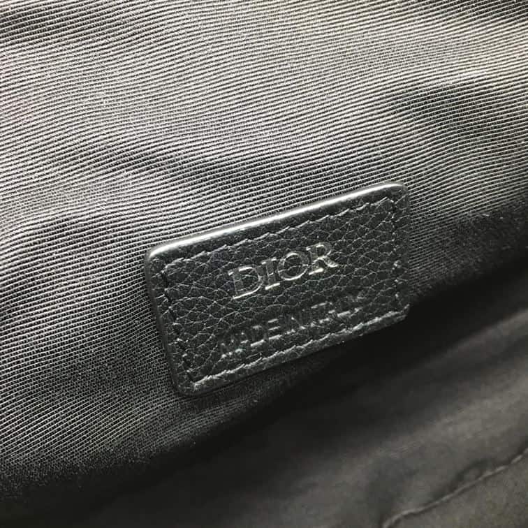 SADDLE BAG BLACK GRAINED CALFSKIN