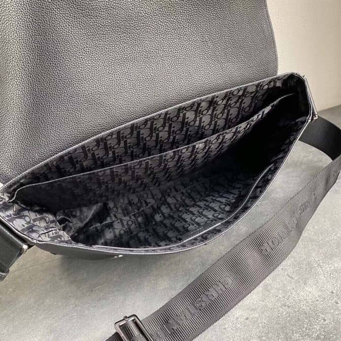 beige and black D*or oblique jacquard and black grained calfskin