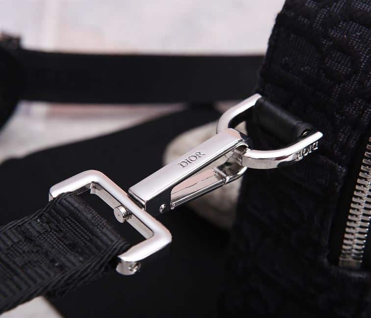 safari messenger bag black D*or oblique jacquard