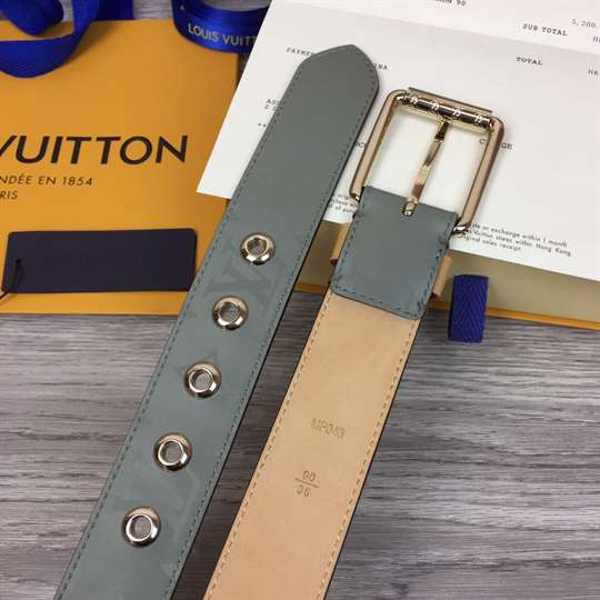 l0*is V*t0n belt voyager monogram 35mm grey - b148